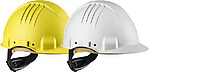 3M™ G3501 Schutzhelm High Heat, unbelüftet, Ratsche, Lederschweissband, gelb 