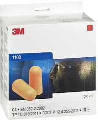 3M™ Gehörschutzstöpsel 1100, 200 Paar 