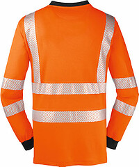 Warnschutz-Langarm-Shirt JACKSONVILLE, warnorange/grau, Gr. XS 