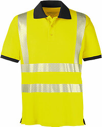Warnschutz-​Polo-​Shirt ORLANDO, warngelb/​grau, Gr. 6XL