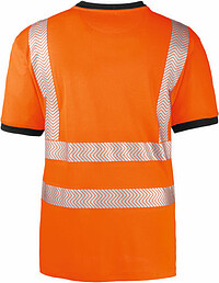 Warnschutz-T-Shirt MIAMI, warnorange/grau, Gr. 5XL 