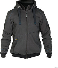 DASSY® Sweatshirt-​Jacke Pulse anthrazitgrau/​schwarz, Gr. 2XL