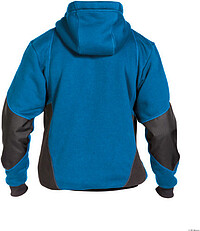 DASSY® Sweatshirt-Jacke Pulse azurblau/anthrazitgrau, Gr. 2XL 