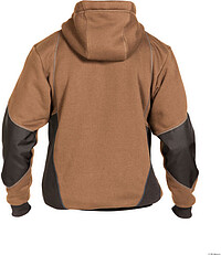 DASSY® Sweatshirt-Jacke Pulse lehmbraun/anthrazitgrau, Gr. S 