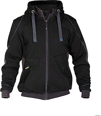 DASSY® Sweatshirt-​Jacke Pulse schwarz/​anthrazitgrau, Gr. 2XL