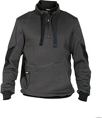DASSY® Sweatshirt Stellar, anthrazitgrau/​schwarz, Gr. XS