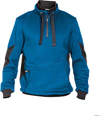 DASSY® Sweatshirt Stellar, azurblau/​anthrazitgrau, Gr. 2XL
