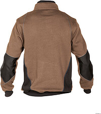 DASSY® Sweatshirt Stellar, lehmbraun/anthrazitgrau, Gr. S 