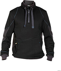 DASSY® Sweatshirt Stellar, schwarz/​anthrazitgrau, Gr. 2XL