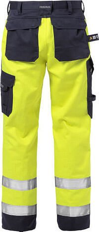 Flame High Vis Hose 2585 FLAM, warngelb/marine, Gr. C146 