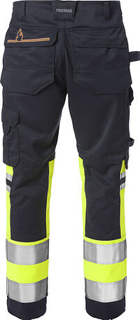 Flamestat High Vis Stretch-Hose, 2162 ATHF, warngelb/marine, Gr. C46 