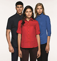 3/4-Arm-Vario Bluse Mikralinar® 120, royalblau, Gr. 2XL 