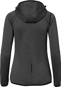 Damen Kapuzen-Tecjacke Florida 263, anthrazit meliert, Gr. 2XL 