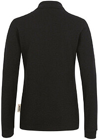 Damen Longsleeve-Poloshirt Mikralinar® 215, schwarz, Gr. 5XL 