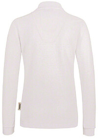 Damen Longsleeve-Poloshirt Mikralinar® 215, weiß, Gr. 4XL 