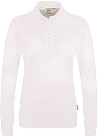 Damen Longsleeve-​Poloshirt Mikralinar® 215, weiß, Gr. M