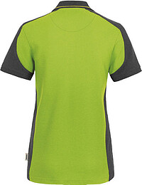 Damen Poloshirt Contrast Mikralinar® 239, kiwi/anthrazit, Gr. 4XL 