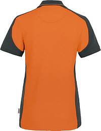 Damen Poloshirt Contrast Mikralinar® 239, orange/anthrazit, Gr. 3XL 