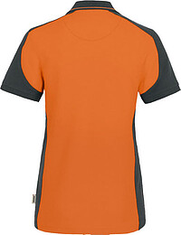 Damen Poloshirt Contrast Mikralinar® 239, orange/anthrazit, Gr. M 