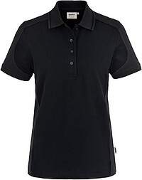 Damen Poloshirt Contrast Mikralinar® 239, schwarz/​anthrazit, Gr. S