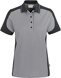 Damen Poloshirt Contrast Mikralinar® 239, titan/​anthrazit, Gr. 3XL