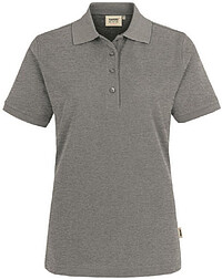 Damen-​Poloshirt Mikralinar® 216, grau meliert, Gr. L
