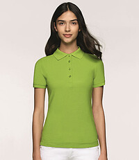 Damen-Poloshirt Mikralinar® 216, titan, Gr. S 