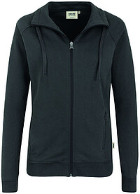 Damen Sweatjacke College 406, anthrazit, Gr. 3XL