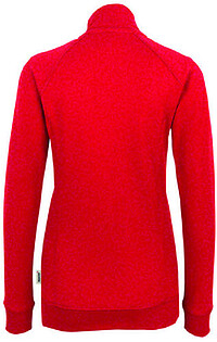 Damen Sweatjacke College 406, rot, Gr. L 