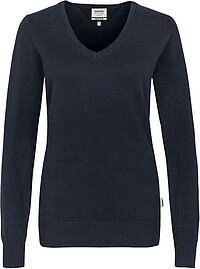 Damen V-​Pullover Premium-​Cotton 133, tinte, Gr. L