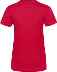 Damen V-Shirt Classic 126, rot, Gr. S 