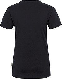 Damen V-Shirt Classic 126, schwarz, Gr. S 