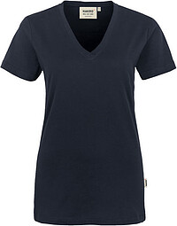 Damen V-​Shirt Classic 126, tinte, Gr. 4XL