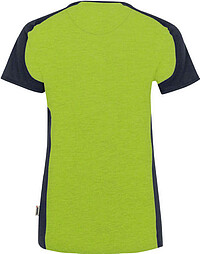 Damen V-Shirt Contrast Mikralinar® 190, kiwi/anthrazit, Gr. 5XL 