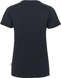 Damen V-Shirt Contrast Mikralinar® 190, tinte/anthrazit, Gr. 3XL 