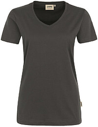 Damen V-​Shirt Mikralinar® 181, anthrazit, Gr. 5XL