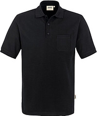 Pocket-​Poloshirt Mikralinar® 812, schwarz, Gr. 5XL