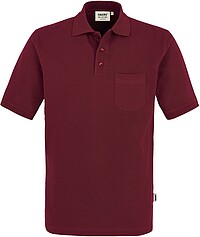 Pocket-​Poloshirt Top 802, weinrot, Gr. 2XL