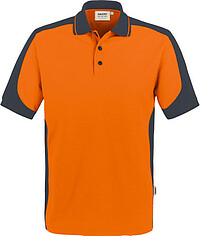 Poloshirt Contrast Mikralinar® 839, orange/​anthrazit, Gr. 3XL