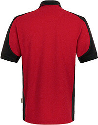 Poloshirt Contrast Mikralinar® 839, rot/anthrazit, Gr. L 