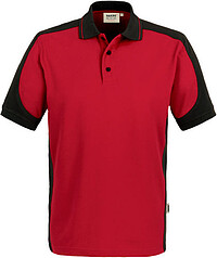 Poloshirt Contrast Mikralinar® 839, rot/​anthrazit, Gr. XS