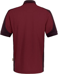 Poloshirt Contrast Mikralinar® 839, weinrot/anthrazit, Gr. 4XL 