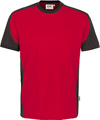 T-​Shirt Contrast Mikralinar®, rot/​anthrazit 290, Gr. 6XL
