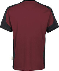 T-Shirt Contrast Mikralinar®, weinrot/anthrazit 290, Gr. 3XL 
