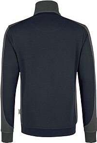 Zip-Sweatshirt Contrast Mikralinar® 476, tinte/anthrazit, Gr. 2XL 