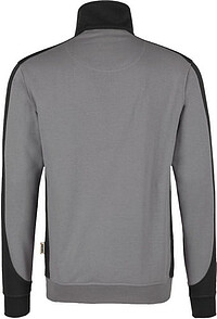 Zip-Sweatshirt Contrast Mikralinar® 476, titan/anthrazit, Gr. 3XL 