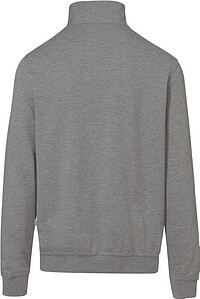 Zip-Sweatshirt Premium 451, grau meliert, Gr. S 