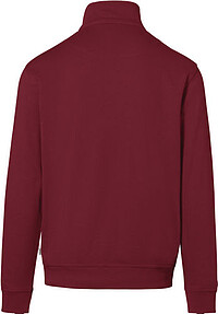 Zip-Sweatshirt Premium 451, weinrot, Gr. S 