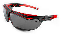 Schutzbrille Avatar™ OTG, PC, grau, HC, schwarz/​rot