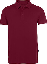 Herren Heavy Poloshirt, bordeaux/​burgundy, Gr. 3XL